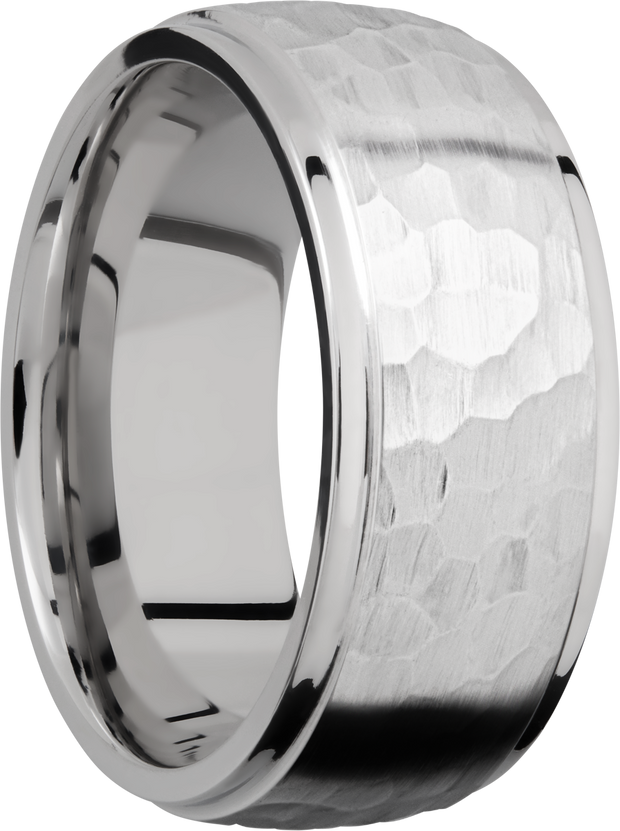 Cobalt chrome 9mm domed band with grooved edges