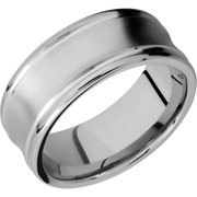 Cobalt Chrome 9mm concave band with rounded edges