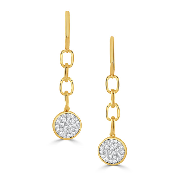 E10760TT - 18k White Gold Earrings from the All Diamond Fashion Collection