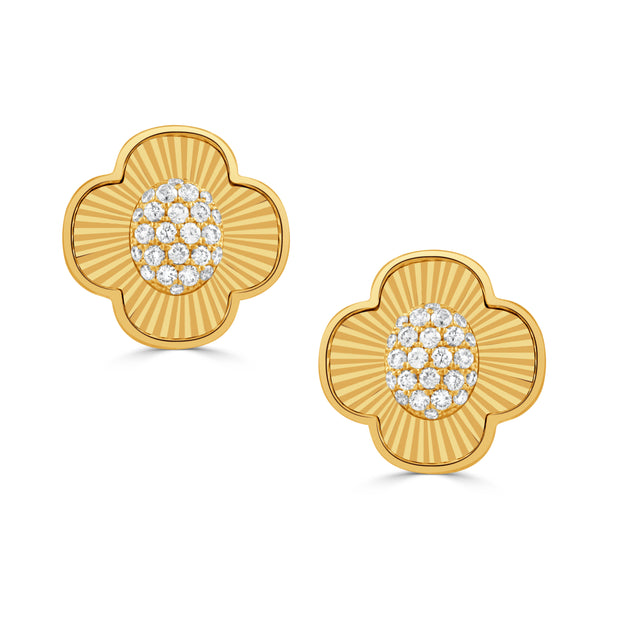 E11321 - 18k Yellow Gold Earrings from the Helios collection