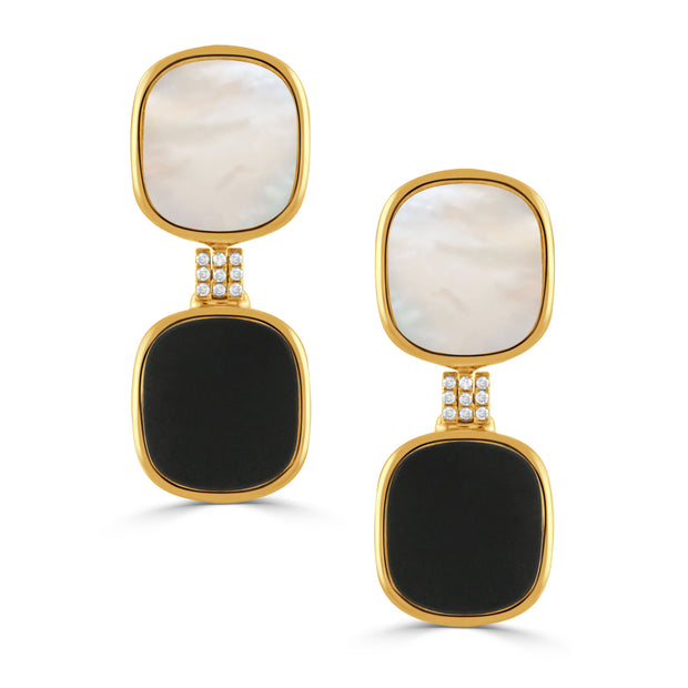 E11606BOMP - 18k Yellow Gold Earrings from the Gatsby collection