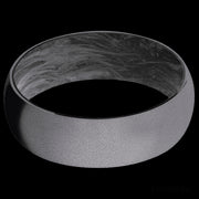 7 mm wide Domed Tantalum band featuring a Forged Carbon Fiber sleeve.