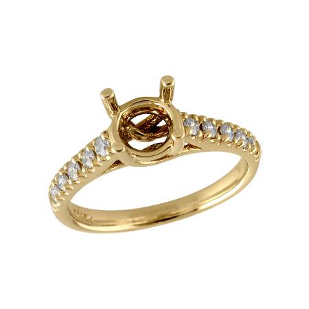 14KT Gold Semi-Mount Engagement Ring