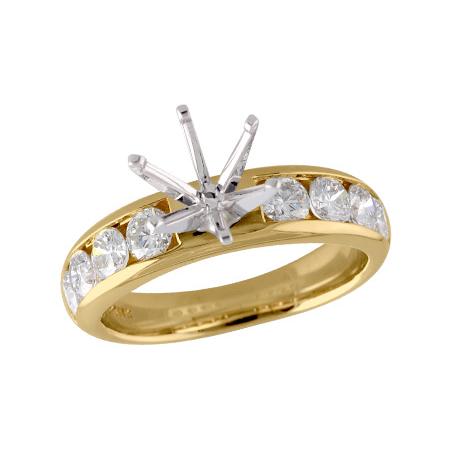 14KT Gold Semi-Mount Engagement Ring