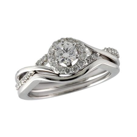 14KT Gold Two-Piece Wedding Set