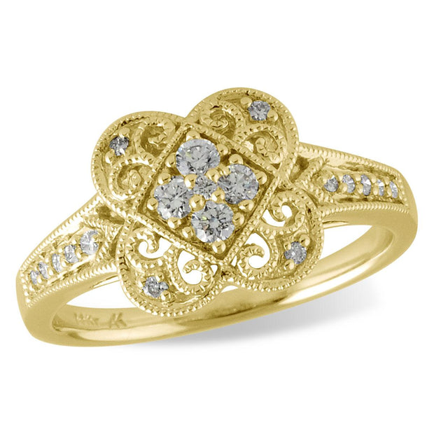 14KT Gold Ladies Diamond Ring