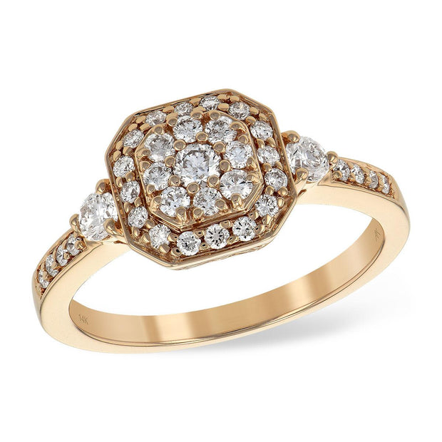 14KT Gold Ladies Diamond Ring