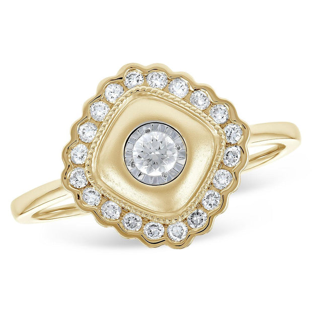 14KT Gold Ladies Diamond Ring