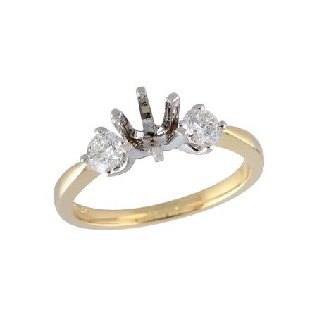 14KT Gold Semi-Mount Engagement Ring