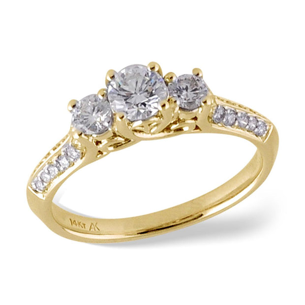 14KT Gold Ladies Diamond Ring