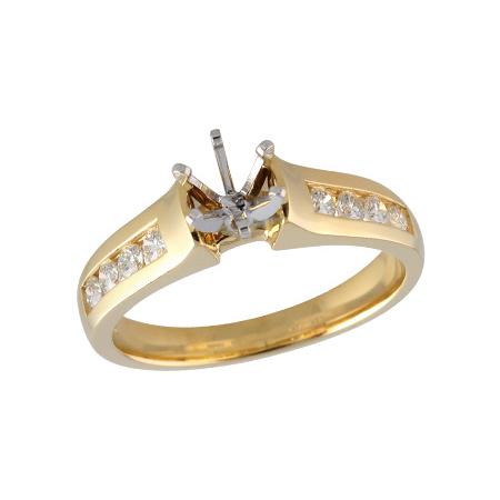 14KT Gold Semi-Mount Engagement Ring