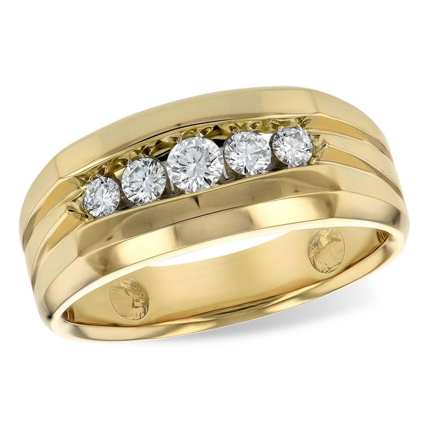 14KT Gold Mens Wedding Ring