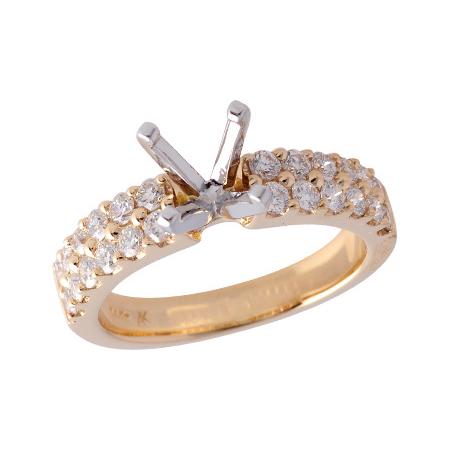 14KT Gold Semi-Mount Engagement Ring