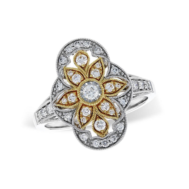 14KT Gold Ladies Diamond Ring