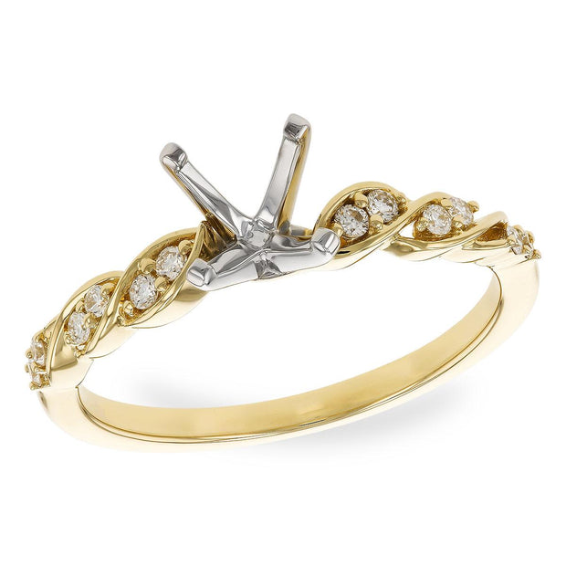 14KT Gold Semi-Mount Engagement Ring