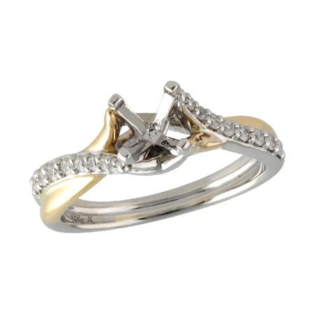 14KT Gold Semi-Mount Engagement Ring