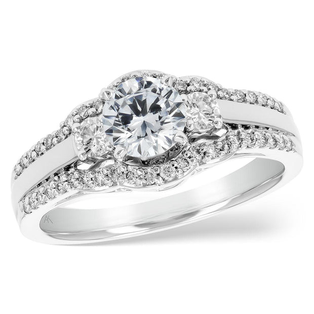 14KT Gold Semi-Mount Engagement Ring