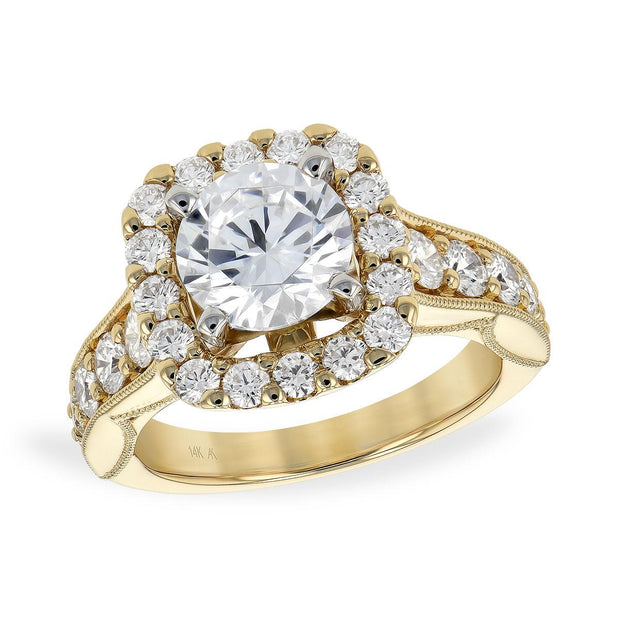 14KT Gold Semi-Mount Engagement Ring