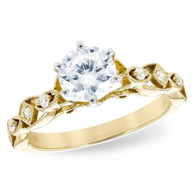 14KT Gold Semi-Mount Engagement Ring