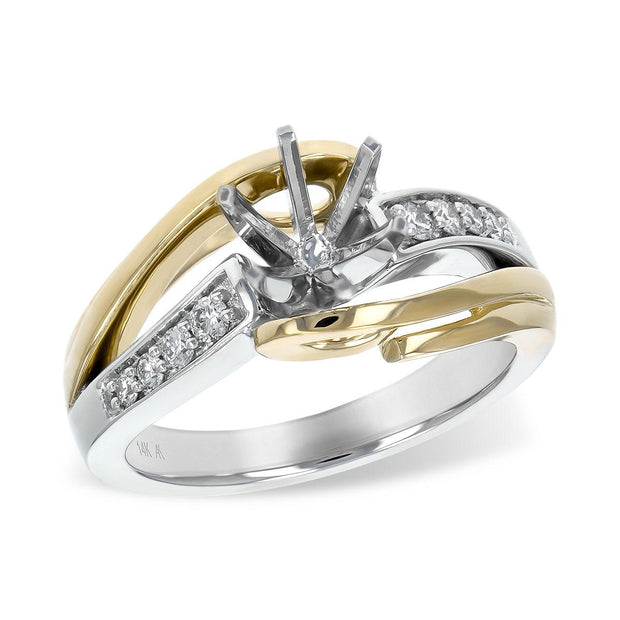 14KT Gold Semi-Mount Engagement Ring