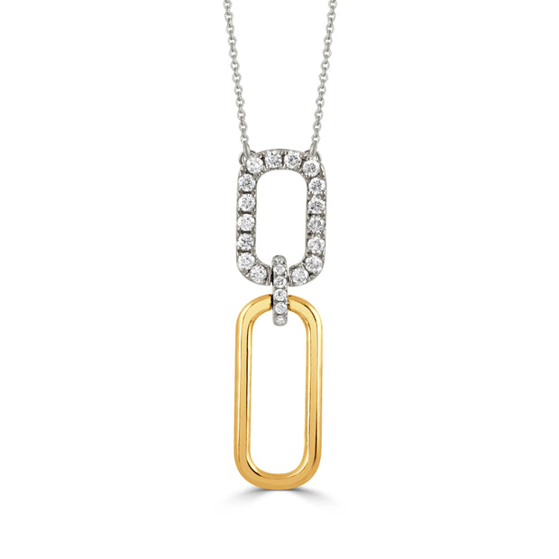 N10174TT - 18k Yellow Gold Necklace from the Fibonacci collection