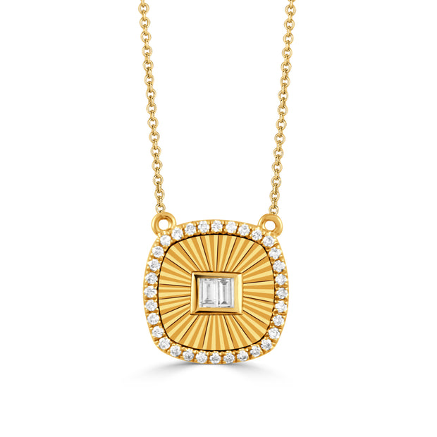 N11729-18K YELLOW GOLD DIAMOND NECKLACE