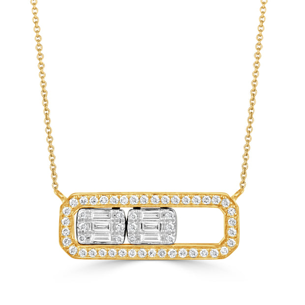 N9526TT - 18k White Gold Necklace from the Mondrian collection