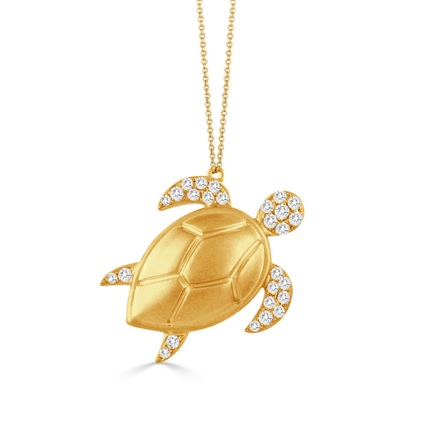 N9664-18K YELLOW GOLD DIAMOND NECKLACE