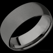 8 mm wide Domed Tantalum Noir band.