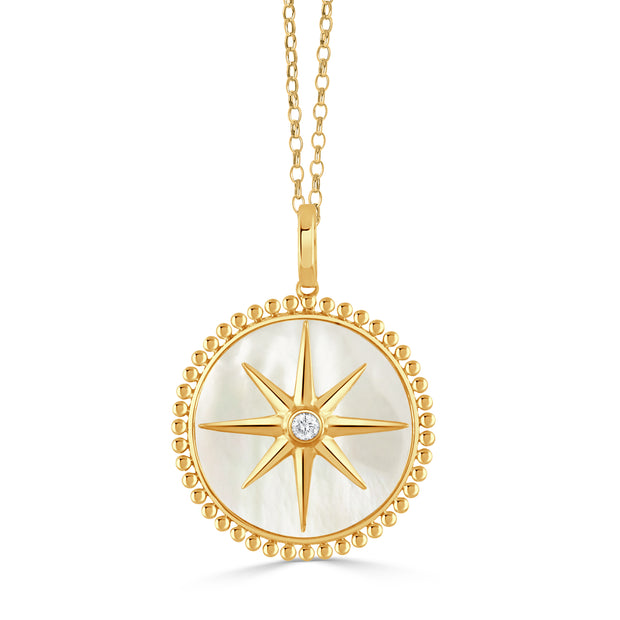 P10041WMP - 18k Yellow Gold Pendant from the Maritime collection