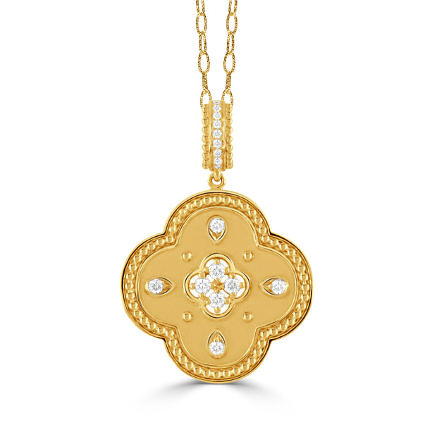 P10427 - 18k Yellow Gold Pendant from the Ravenna collection