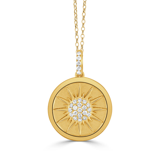 P10543 - 18k Yellow Gold Pendant from the Celestia collection