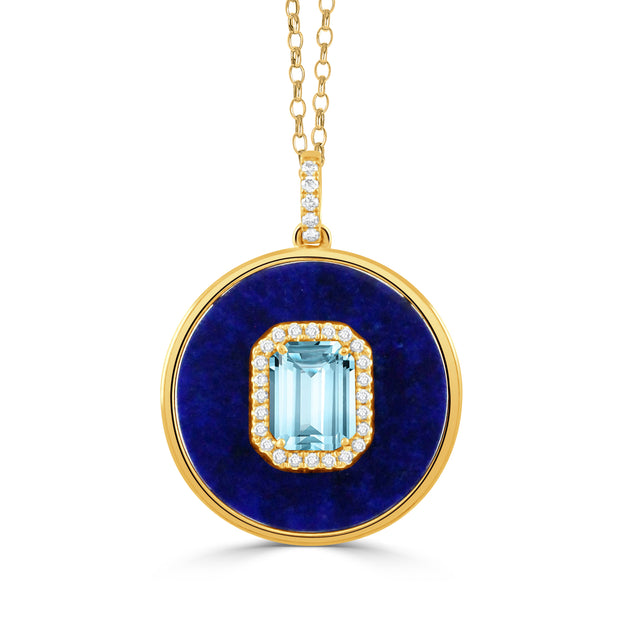 P10613LPBT - 18k Yellow Gold Pendant from the Mykonos collection