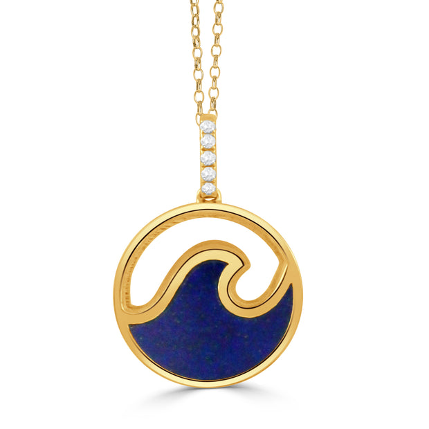 P10617LP-1 - 18K Yellow Gold Pendant from the Tropics collection