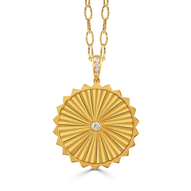 P11150 - 18k Yellow Gold Pendant from the Helios collection