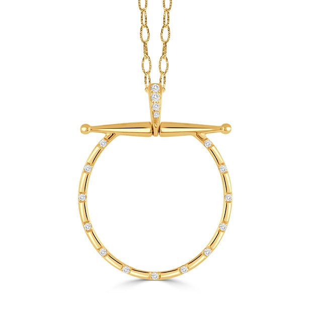 P9755 - 18k Yellow Gold Pendant from the Equestrian collection