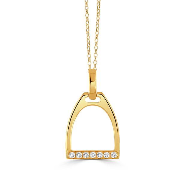 P9767 - 18k Yellow Gold Pendant from the Equestrian collection