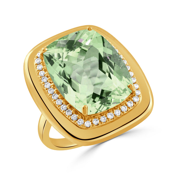 R11236GAM - 18k Yellow Gold Ring from the Mint Mojito collection