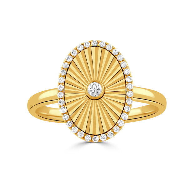 R11267 - 18k Yellow Gold Ring from the Helios collection