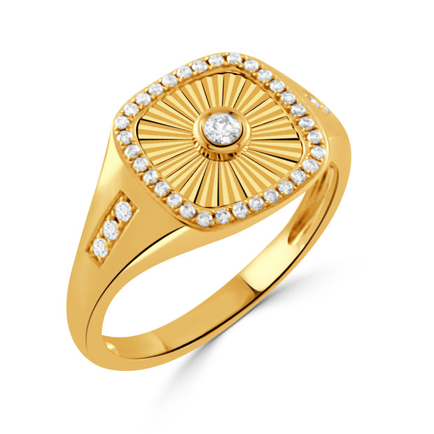 R11434-1 - 18k Yellow Gold Ring from the Helios collection