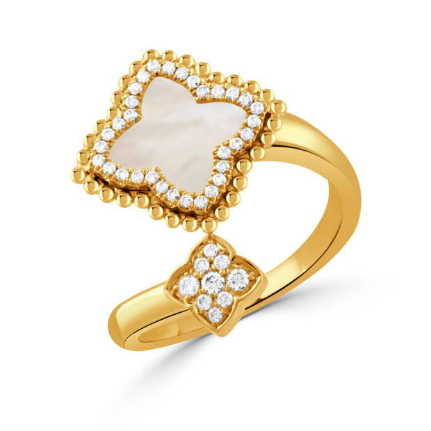 R11517WMP - 18k Yellow Gold Ring from the Ravenna collection