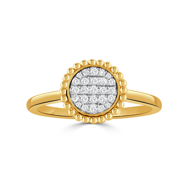 R11656TT-18K WHITE AND YELLOW GOLD DIAMOND RING