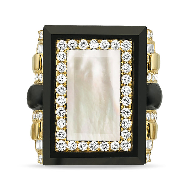 R9300BOMP - 18k Yellow Gold Ring from the Gatsby collection