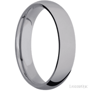 5 mm wide Domed Tantalum band.