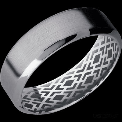 7 mm wide High Bevel Tantalum band.