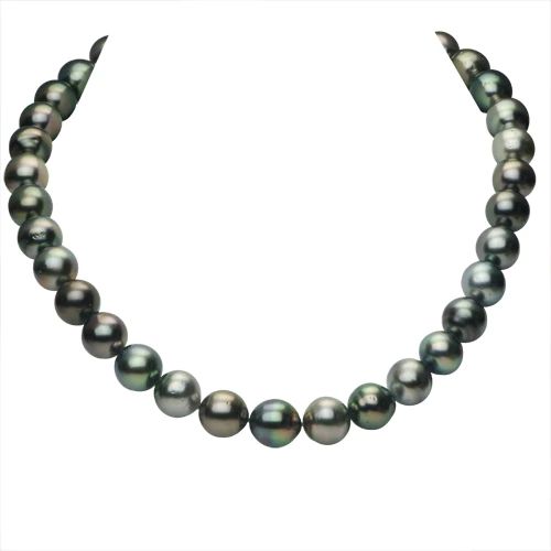 14KT White Gold Tahitian Pearl Necklace