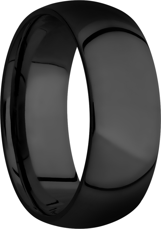 Zirconium 8mm domed band